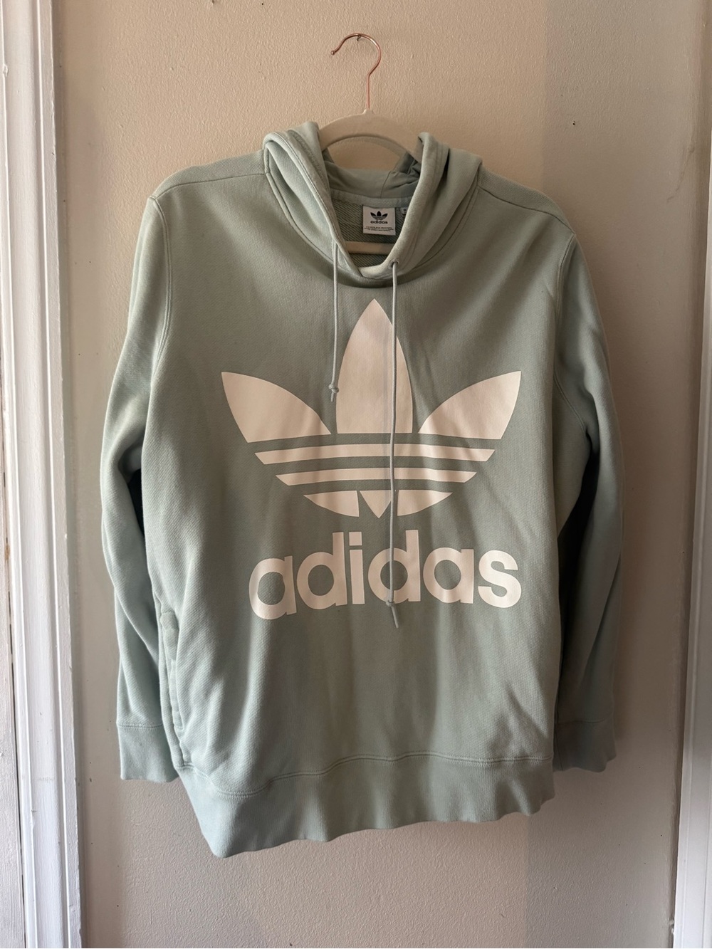 adidas Originals women’s Trefoil Hoodie in Sage Green